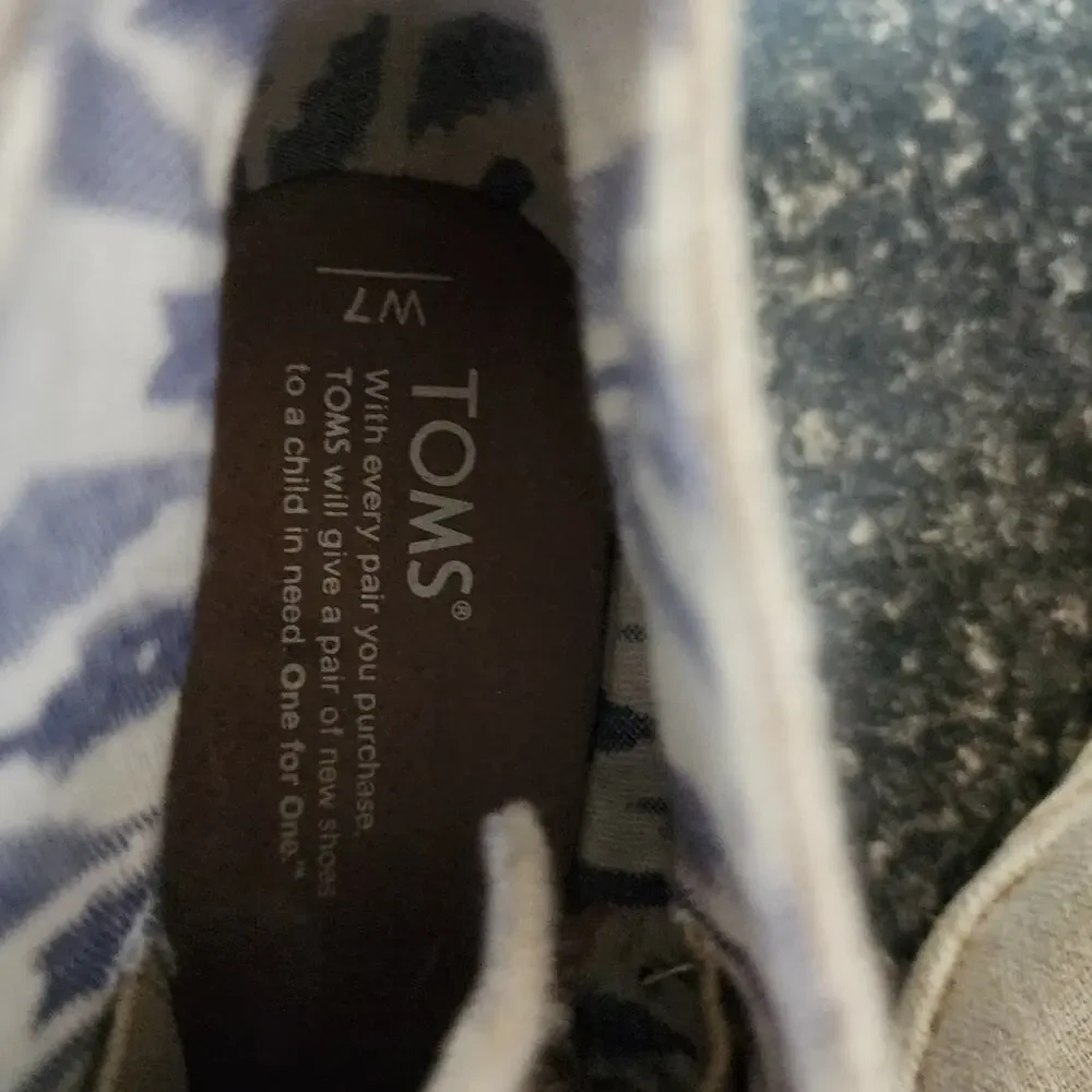 TOMS Desert Wedge  Natural Canvas Burlap Woven Light Tan Size 7